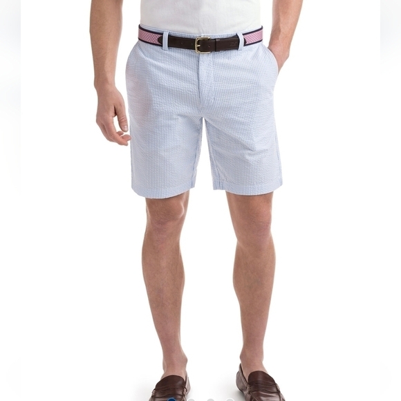 Vineyard VinesVineyard Vines 9" Seersucker Club Short - Bayside Blue - Picture 1 of 14